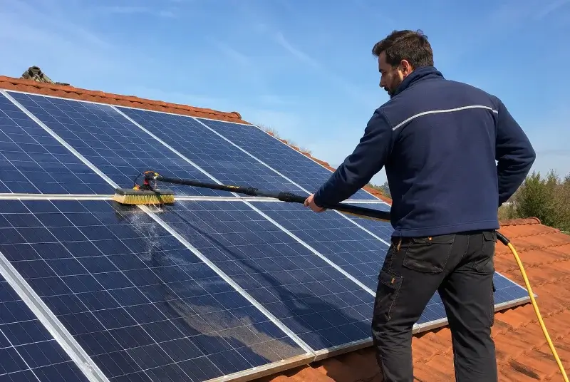 Nettoyage et entretien de panneaux solaires à Py