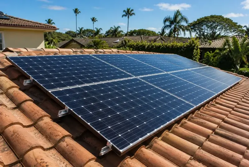 Installation de panneaux solaires à Py